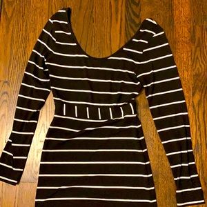 Black and White Stripe Dress
